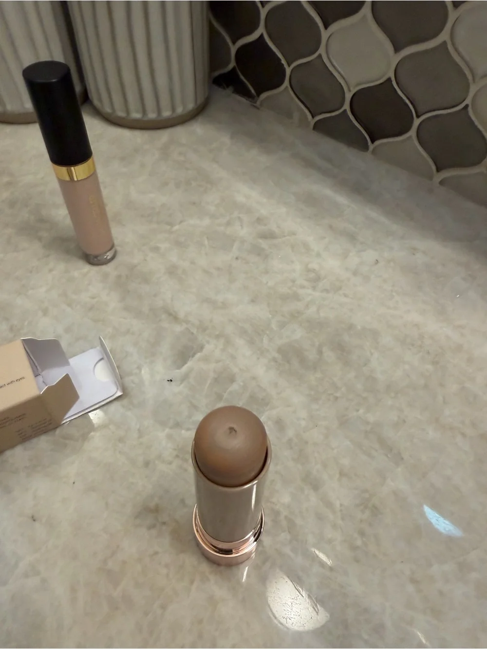 Laura Gellar and Erinde concealer and contour stick bundle 98% full